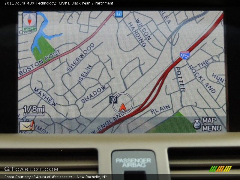 Crystal Black Pearl / Parchment 2011 Acura MDX Technology