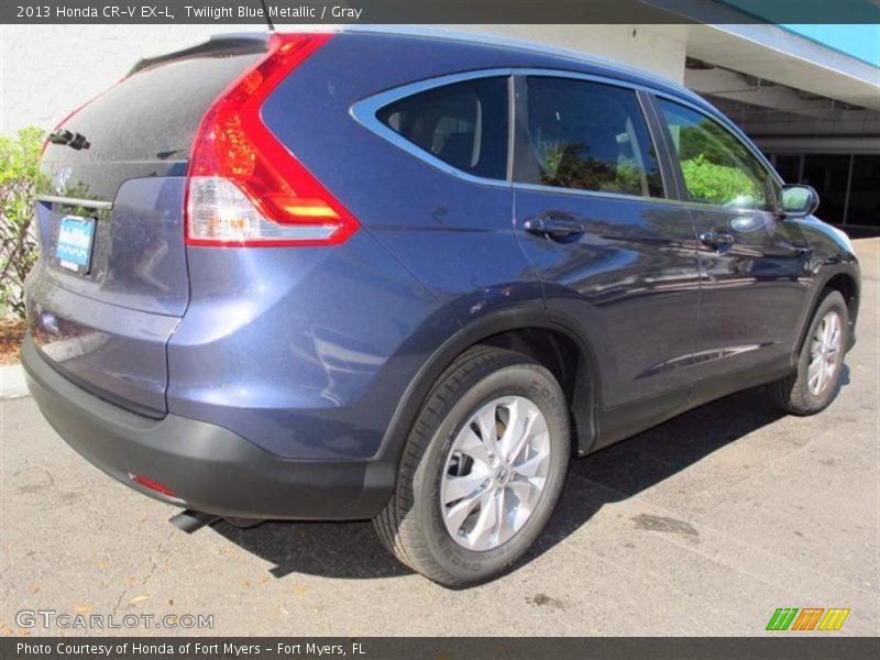 Twilight Blue Metallic / Gray 2013 Honda CR-V EX-L