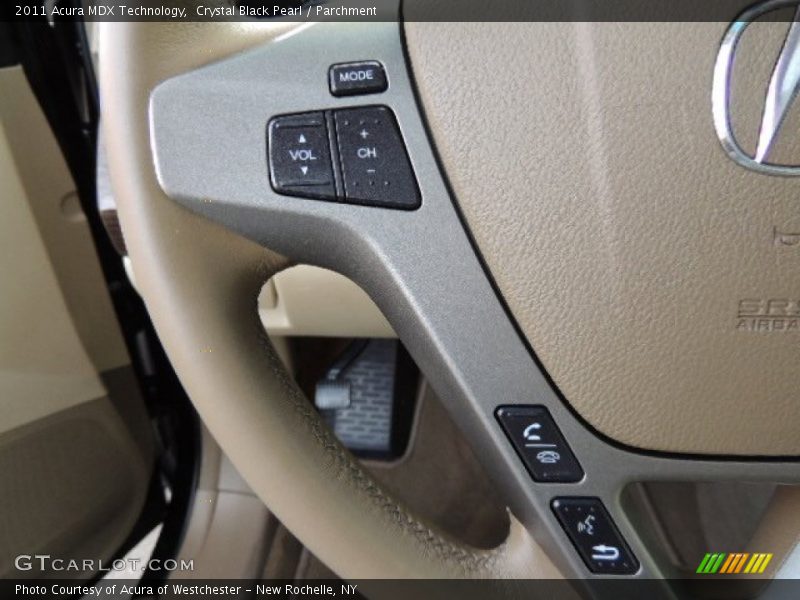 Crystal Black Pearl / Parchment 2011 Acura MDX Technology