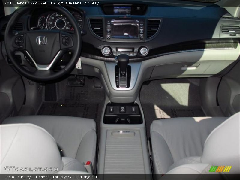 Twilight Blue Metallic / Gray 2013 Honda CR-V EX-L