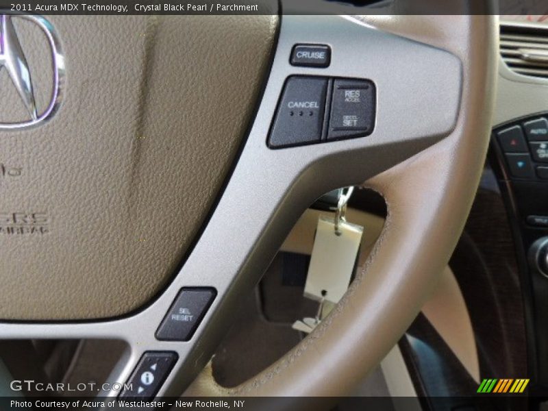 Crystal Black Pearl / Parchment 2011 Acura MDX Technology