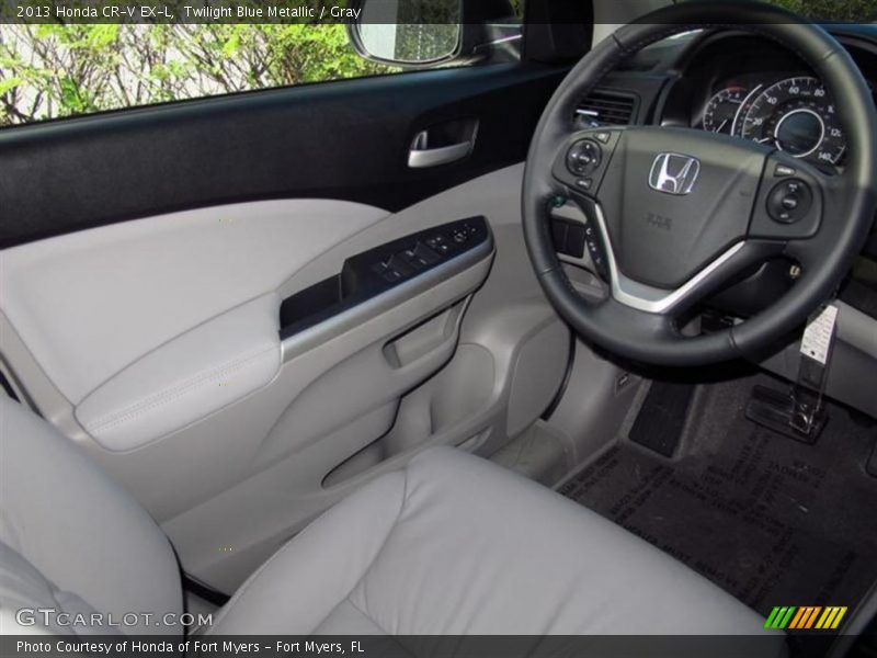 Twilight Blue Metallic / Gray 2013 Honda CR-V EX-L