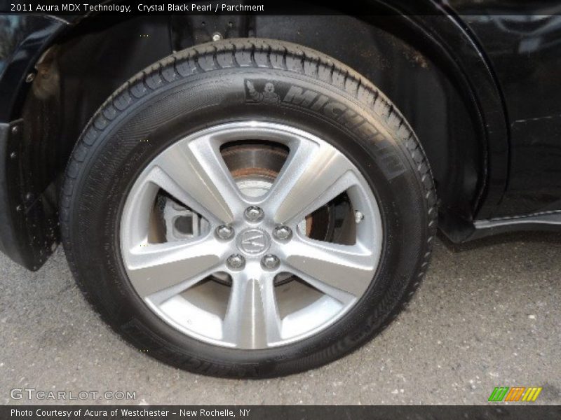 Crystal Black Pearl / Parchment 2011 Acura MDX Technology