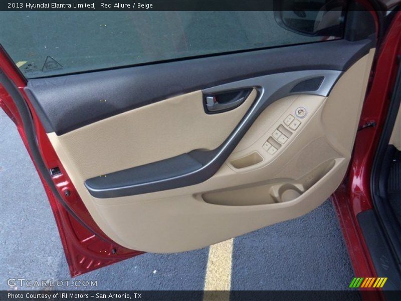 Red Allure / Beige 2013 Hyundai Elantra Limited