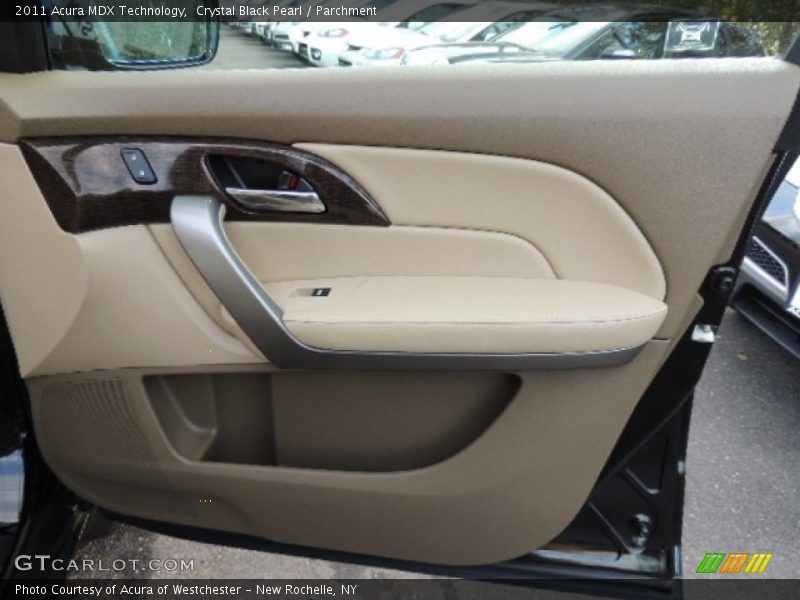 Crystal Black Pearl / Parchment 2011 Acura MDX Technology