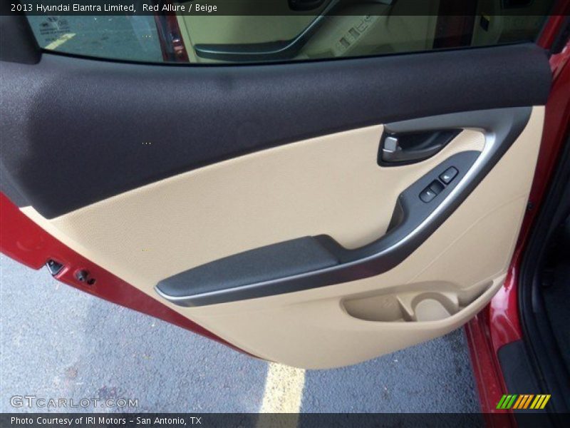 Red Allure / Beige 2013 Hyundai Elantra Limited