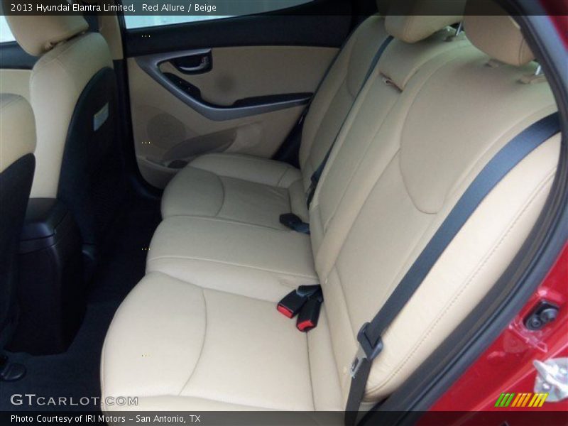 Red Allure / Beige 2013 Hyundai Elantra Limited