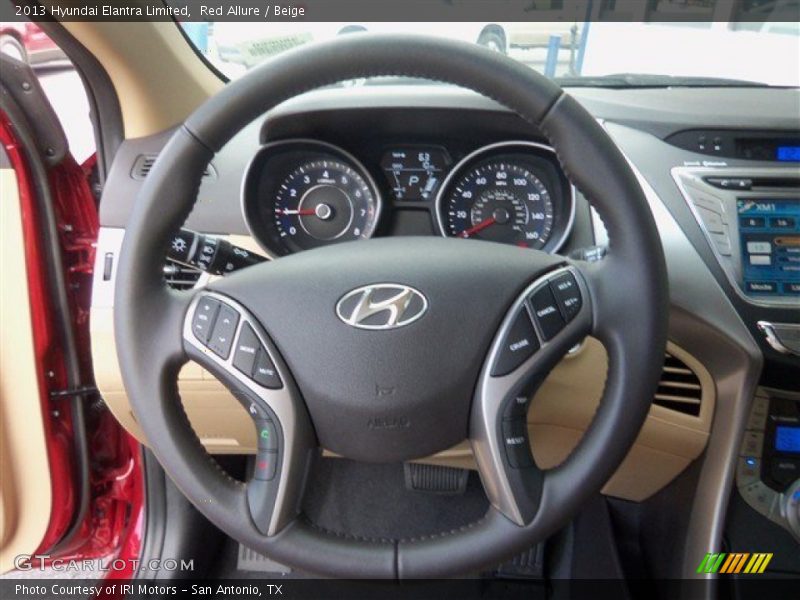 Red Allure / Beige 2013 Hyundai Elantra Limited