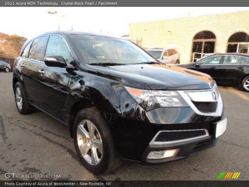 Crystal Black Pearl / Parchment 2011 Acura MDX Technology