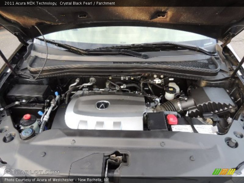 Crystal Black Pearl / Parchment 2011 Acura MDX Technology
