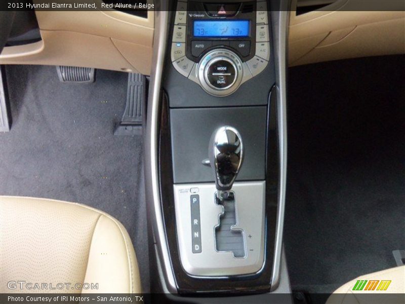 Red Allure / Beige 2013 Hyundai Elantra Limited