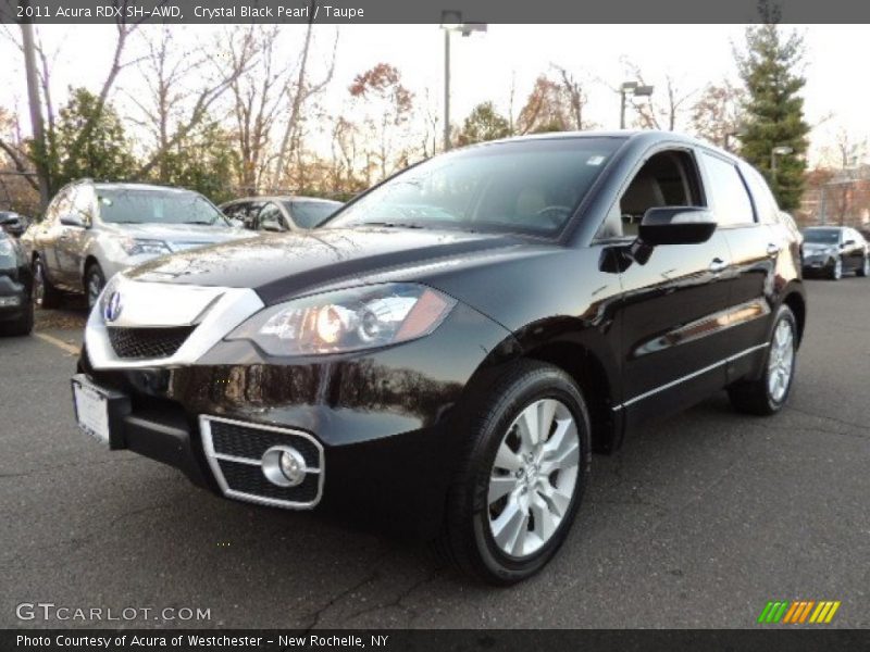 Crystal Black Pearl / Taupe 2011 Acura RDX SH-AWD