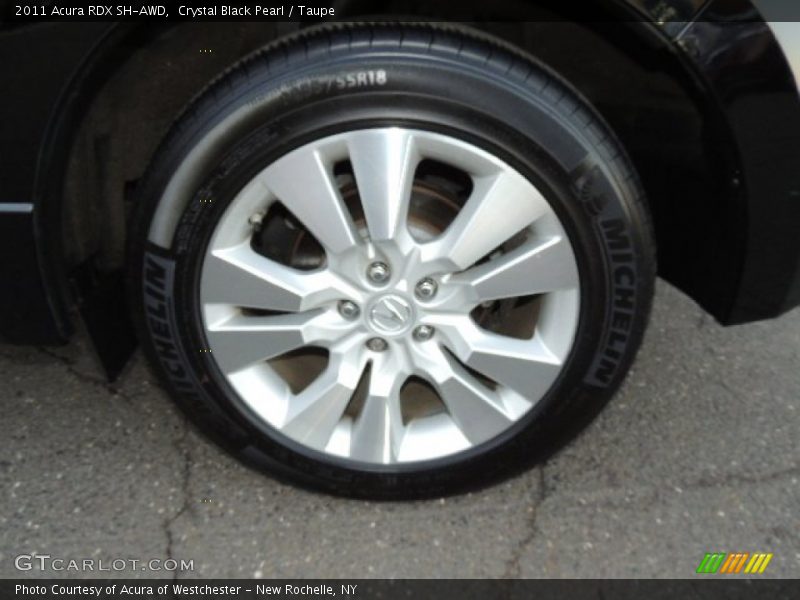 Crystal Black Pearl / Taupe 2011 Acura RDX SH-AWD