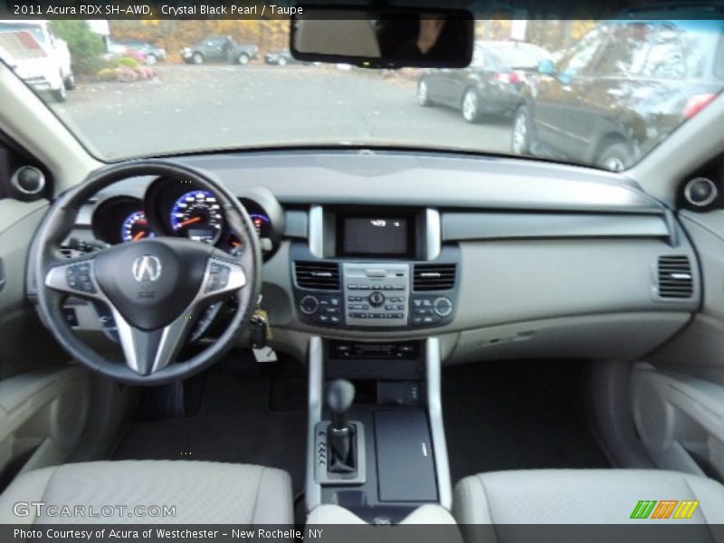 Crystal Black Pearl / Taupe 2011 Acura RDX SH-AWD