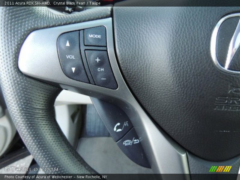 Crystal Black Pearl / Taupe 2011 Acura RDX SH-AWD