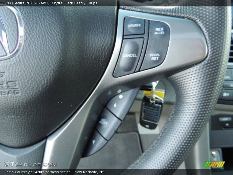 Crystal Black Pearl / Taupe 2011 Acura RDX SH-AWD