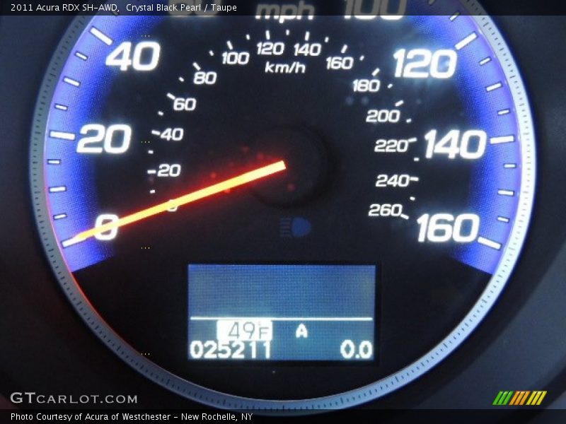 Crystal Black Pearl / Taupe 2011 Acura RDX SH-AWD
