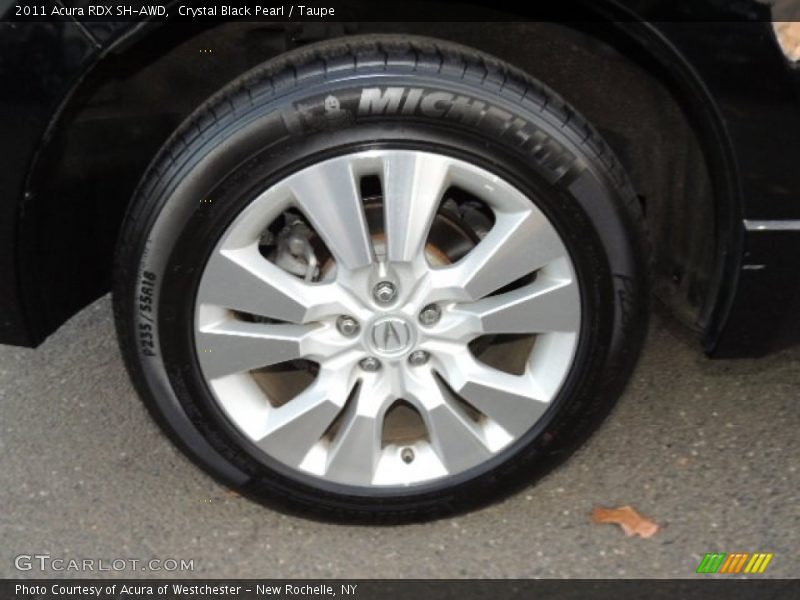 Crystal Black Pearl / Taupe 2011 Acura RDX SH-AWD