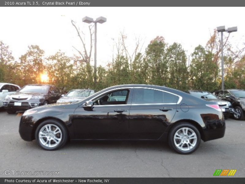 Crystal Black Pearl / Ebony 2010 Acura TL 3.5