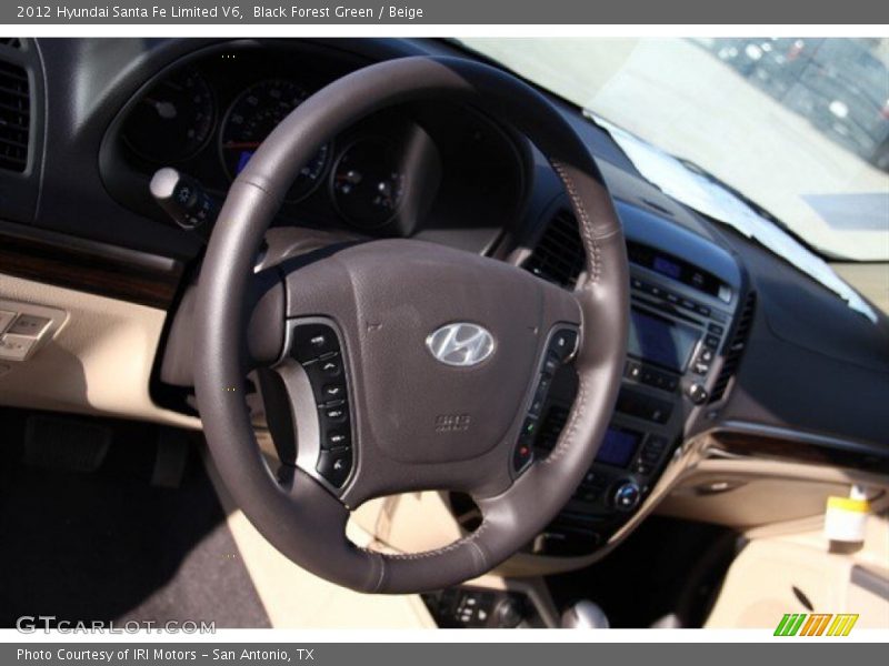 Black Forest Green / Beige 2012 Hyundai Santa Fe Limited V6