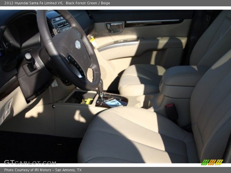 Black Forest Green / Beige 2012 Hyundai Santa Fe Limited V6