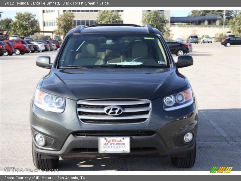 Black Forest Green / Beige 2012 Hyundai Santa Fe Limited