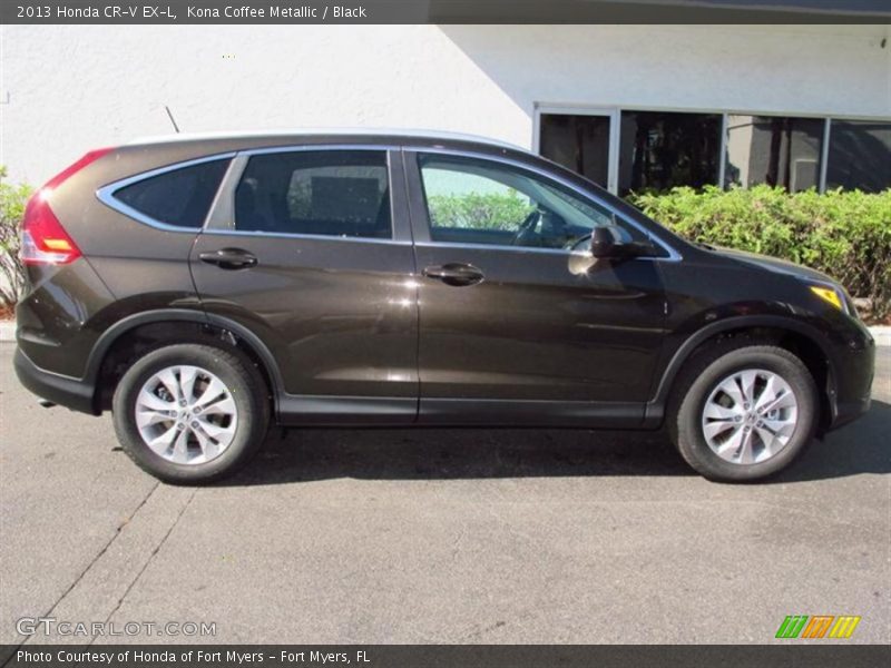 Kona Coffee Metallic / Black 2013 Honda CR-V EX-L