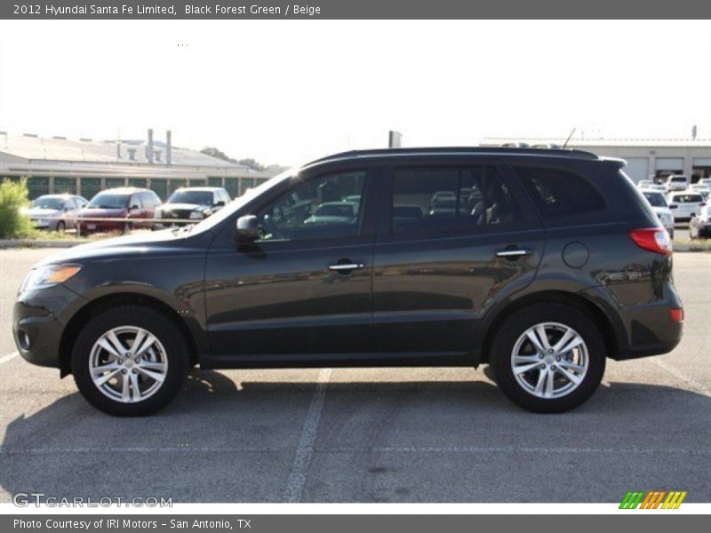 Black Forest Green / Beige 2012 Hyundai Santa Fe Limited