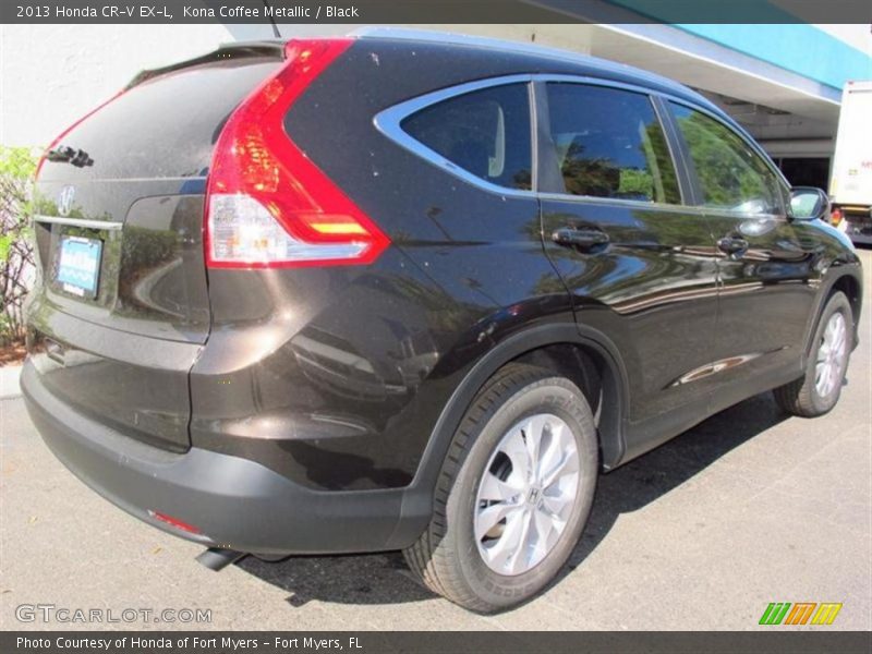 Kona Coffee Metallic / Black 2013 Honda CR-V EX-L