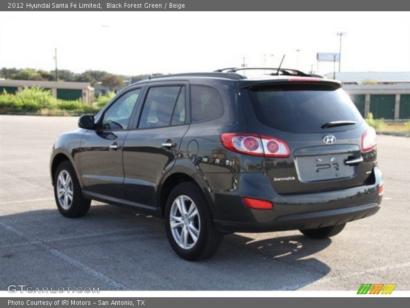 Black Forest Green / Beige 2012 Hyundai Santa Fe Limited