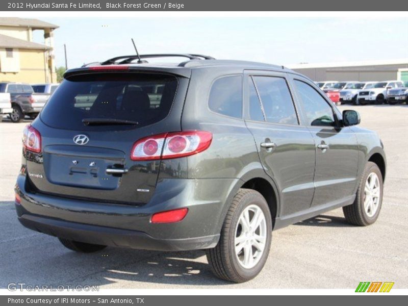 Black Forest Green / Beige 2012 Hyundai Santa Fe Limited