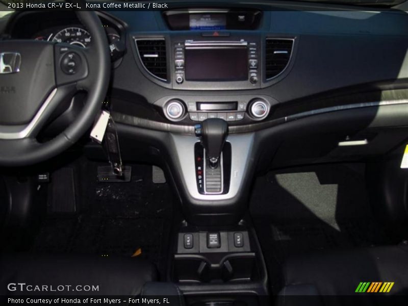 Kona Coffee Metallic / Black 2013 Honda CR-V EX-L