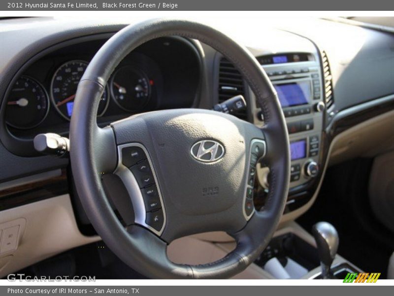 Black Forest Green / Beige 2012 Hyundai Santa Fe Limited
