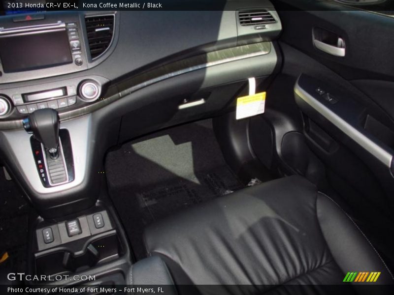 Kona Coffee Metallic / Black 2013 Honda CR-V EX-L