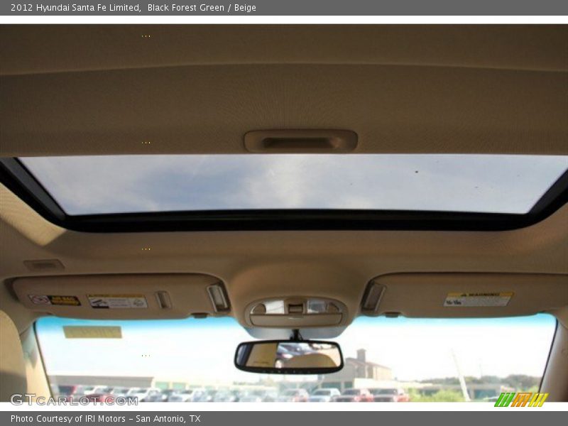 Black Forest Green / Beige 2012 Hyundai Santa Fe Limited