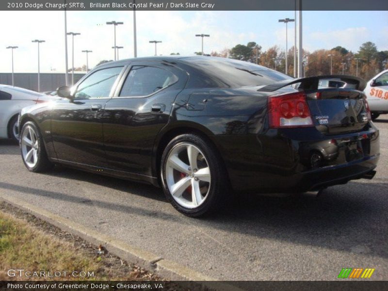 Brilliant Black Crystal Pearl / Dark Slate Gray 2010 Dodge Charger SRT8