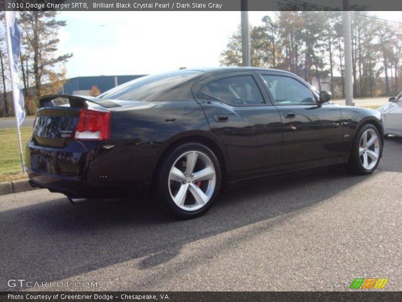 Brilliant Black Crystal Pearl / Dark Slate Gray 2010 Dodge Charger SRT8