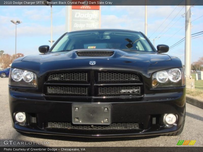 Brilliant Black Crystal Pearl / Dark Slate Gray 2010 Dodge Charger SRT8