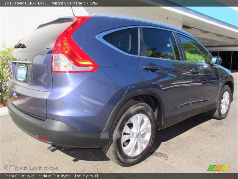 Twilight Blue Metallic / Gray 2013 Honda CR-V EX-L