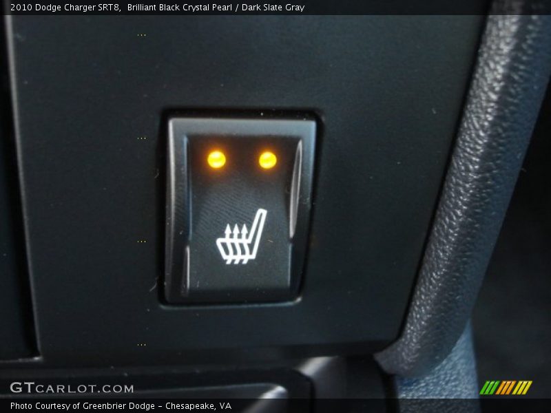 Brilliant Black Crystal Pearl / Dark Slate Gray 2010 Dodge Charger SRT8