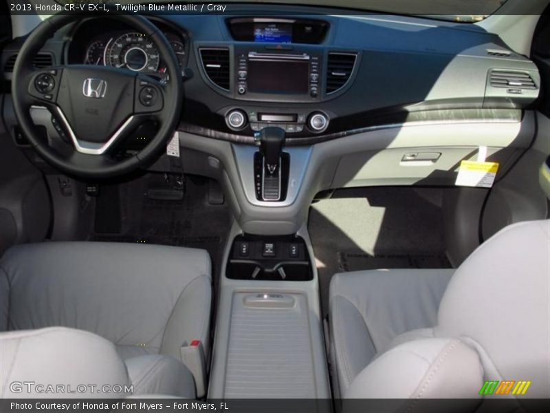 Twilight Blue Metallic / Gray 2013 Honda CR-V EX-L