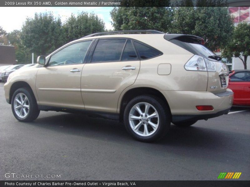 Golden Almond Metallic / Parchment 2009 Lexus RX 350 AWD