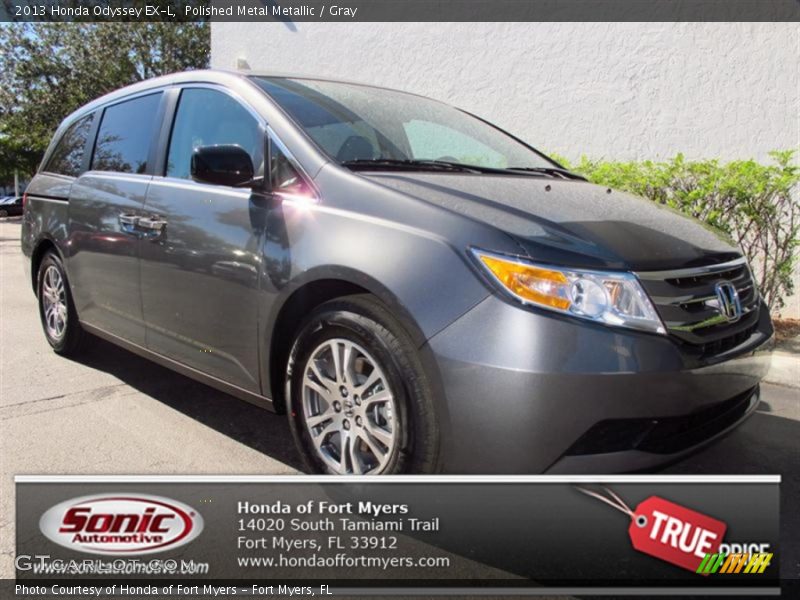 Polished Metal Metallic / Gray 2013 Honda Odyssey EX-L
