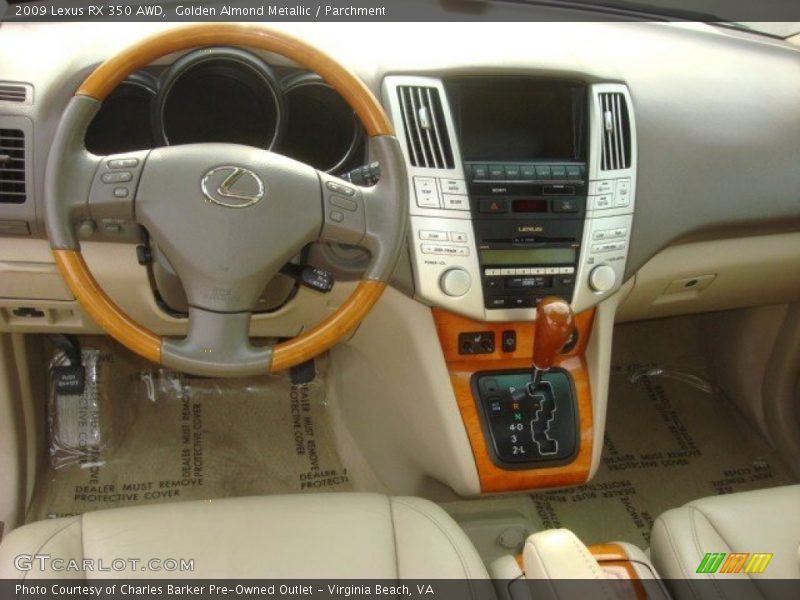 Golden Almond Metallic / Parchment 2009 Lexus RX 350 AWD