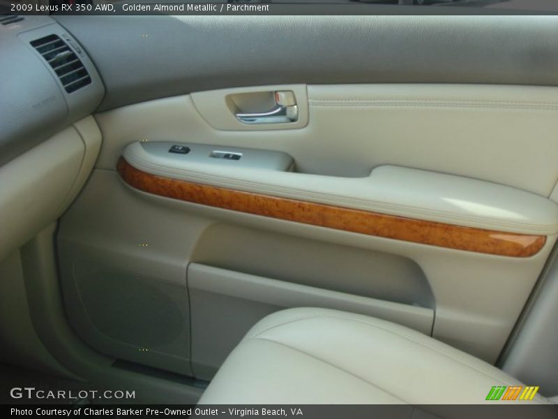Golden Almond Metallic / Parchment 2009 Lexus RX 350 AWD