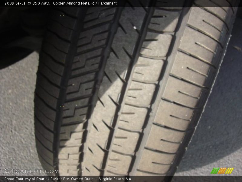 Golden Almond Metallic / Parchment 2009 Lexus RX 350 AWD