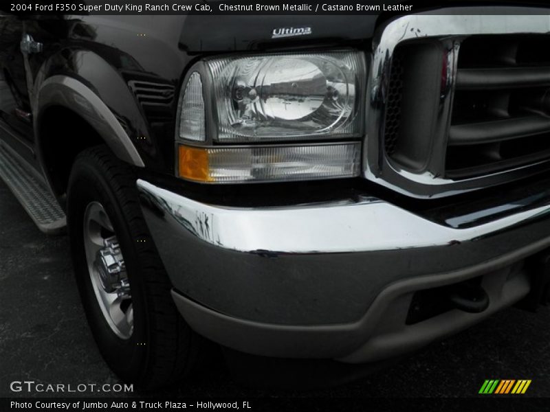 Chestnut Brown Metallic / Castano Brown Leather 2004 Ford F350 Super Duty King Ranch Crew Cab