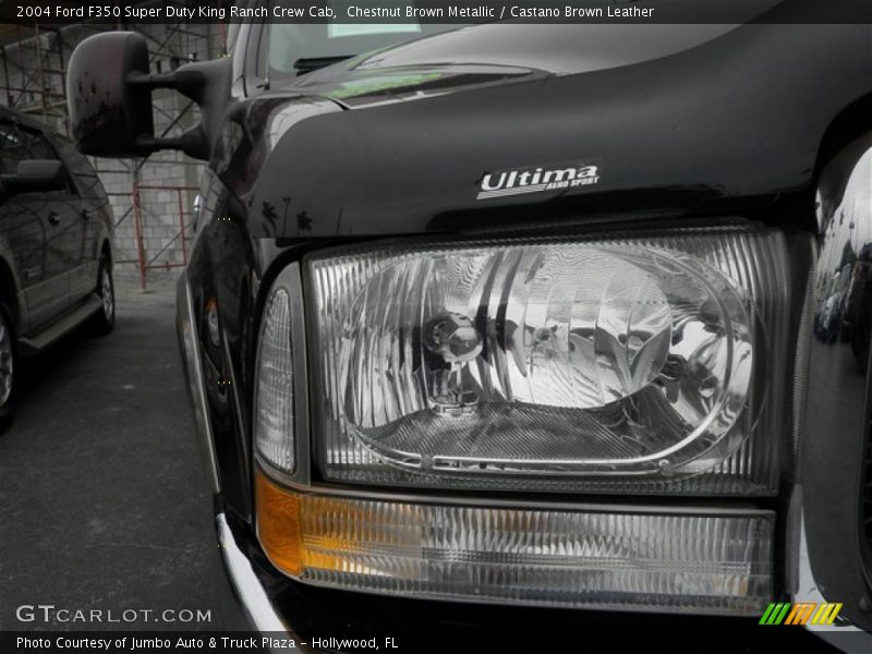 Chestnut Brown Metallic / Castano Brown Leather 2004 Ford F350 Super Duty King Ranch Crew Cab
