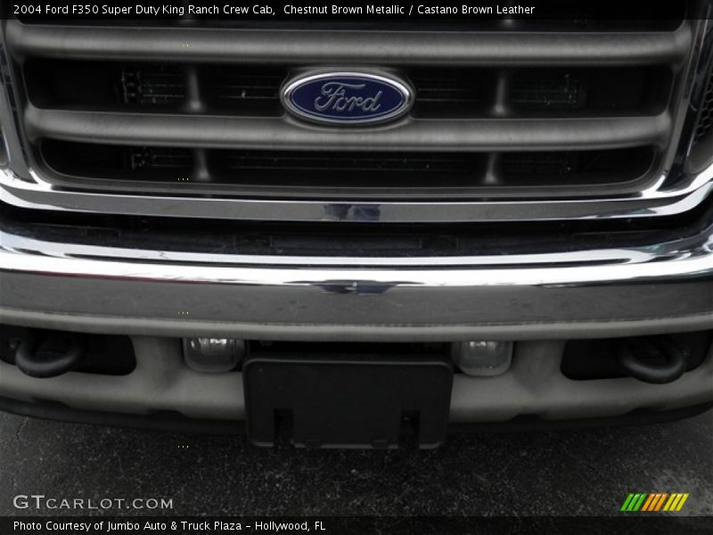 Chestnut Brown Metallic / Castano Brown Leather 2004 Ford F350 Super Duty King Ranch Crew Cab