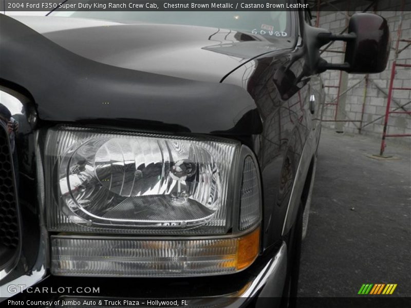 Chestnut Brown Metallic / Castano Brown Leather 2004 Ford F350 Super Duty King Ranch Crew Cab